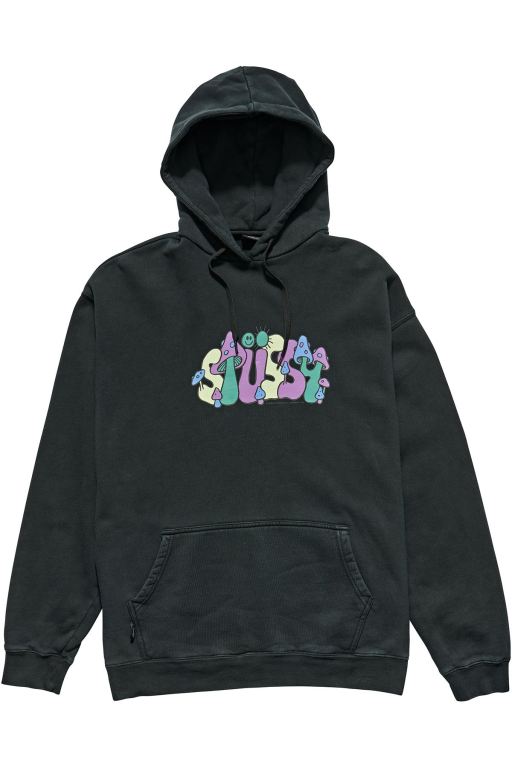 Stussy Hoodie Outlet Online | Stussy Mens Mushroom 50/50 Hoodie Black ...